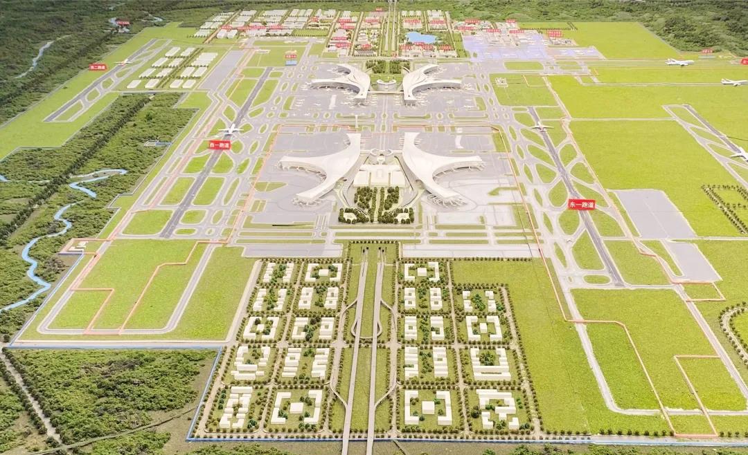 天府机场总体规划图图片